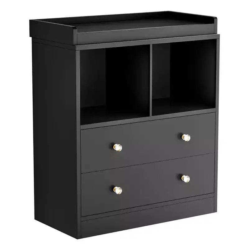 Baby Dresser with Changing Table Top, 6 Drawer Nursery & Changing Station with Changing Pad, Sturdy Wooden Baby
