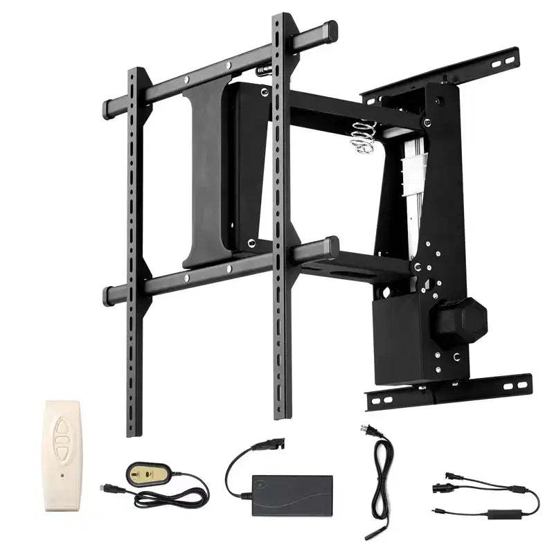 VEVOR Motorized TV Wall Mount, TV Mount for 32 to 65 Inch TV, Electric Adjustable Ceiling TV Mount, Motorized Flip Down TV Mount Bracket, Black
