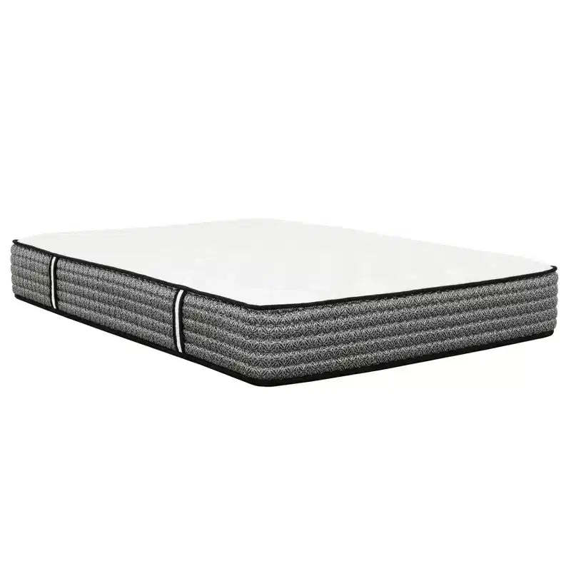 HomeStock Majestic 12 in. Pocket Coil Hybrid Mattress, Gray