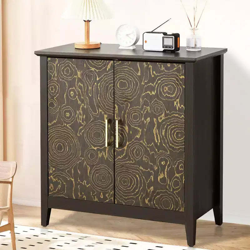 TROPOW Buffet Cabinet, 32 Coffee Bar Cabinet with Adjustable Shelf - Storage Cabinet for Living Room, Entryway