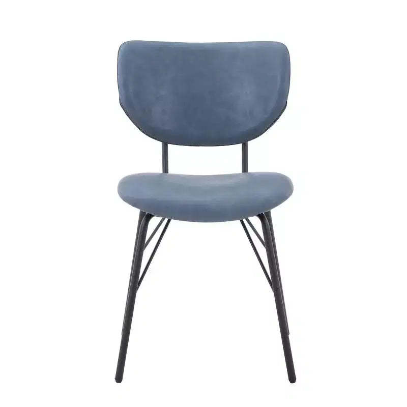 Jofran,Contemporary Modern Faux Leather Split-Back Upholstered Dining Chair (Set of 2)
