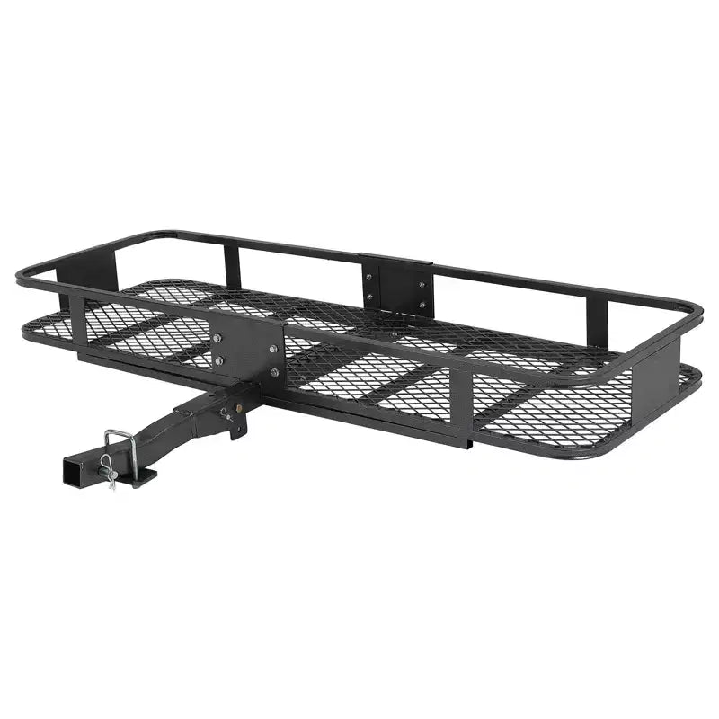 Cargo Carrier, Heavy Duty 200 Lbs Folding Hitch Basket - 2 Receiver Rack for SUV/Truck Camping, Rust-Proof Steel