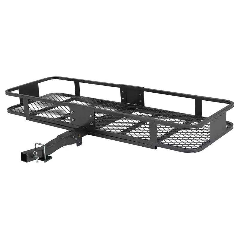 Cargo Carrier, Heavy Duty 200 Lbs Folding Hitch Basket - 2 Receiver Rack for SUV/Truck Camping, Rust-Proof Steel