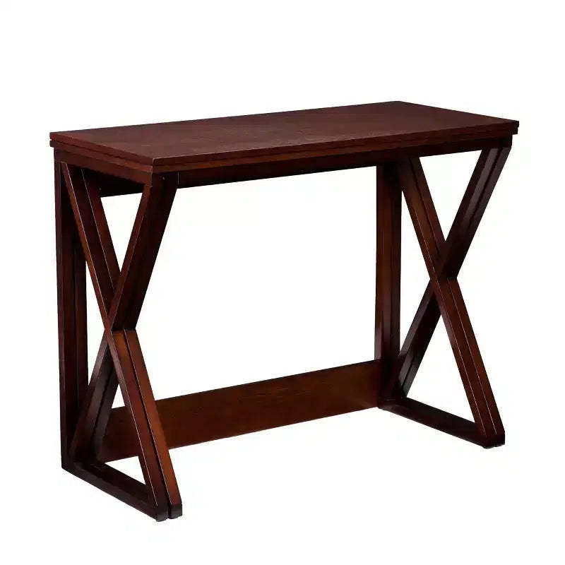 HomeRoots 46 Brown Solid Wood A Frame Console Table