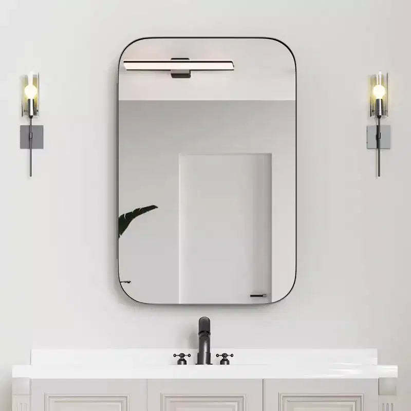 PexFix 36 x 24 Bathroom Cabinet with Mirror Stainless Steel Frame and 2 Adjustable Shelves Wall Medicine Cabinets Mirrors Rectangle Recessed Black