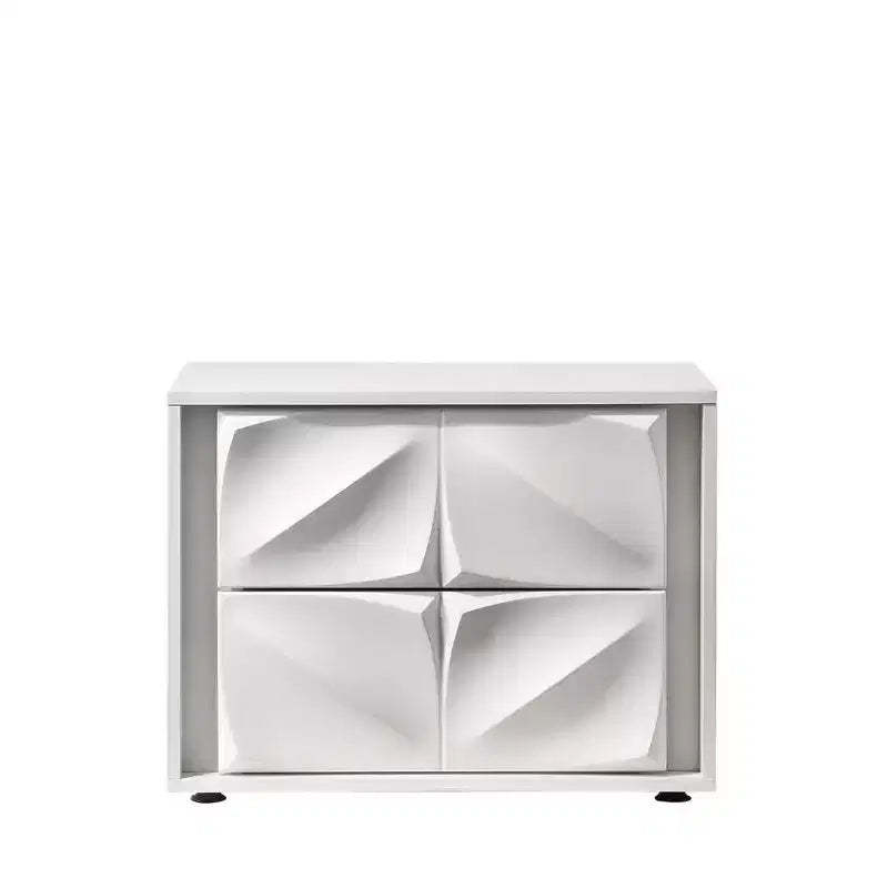 Chintaly Imports,2 Drawer Nightstand, Matte White