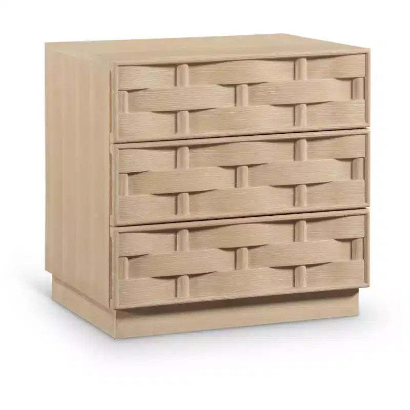 Meridian Furniture,Weave Natural Nightstand