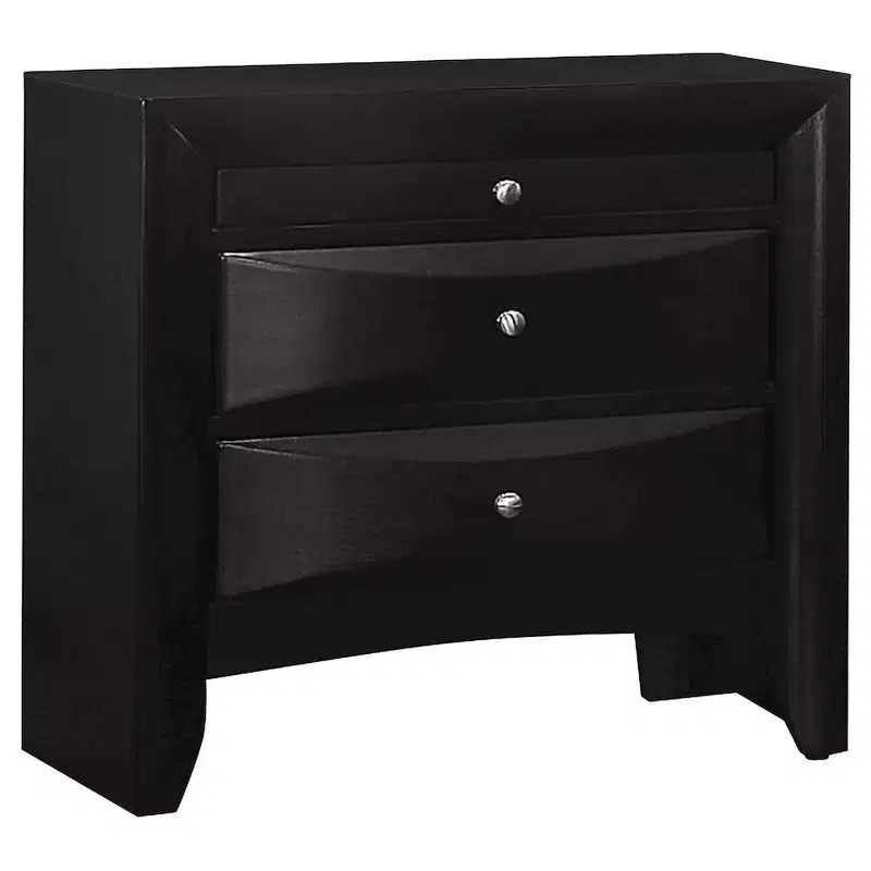 Coaster,Briana 2-drawer Nightstand Black