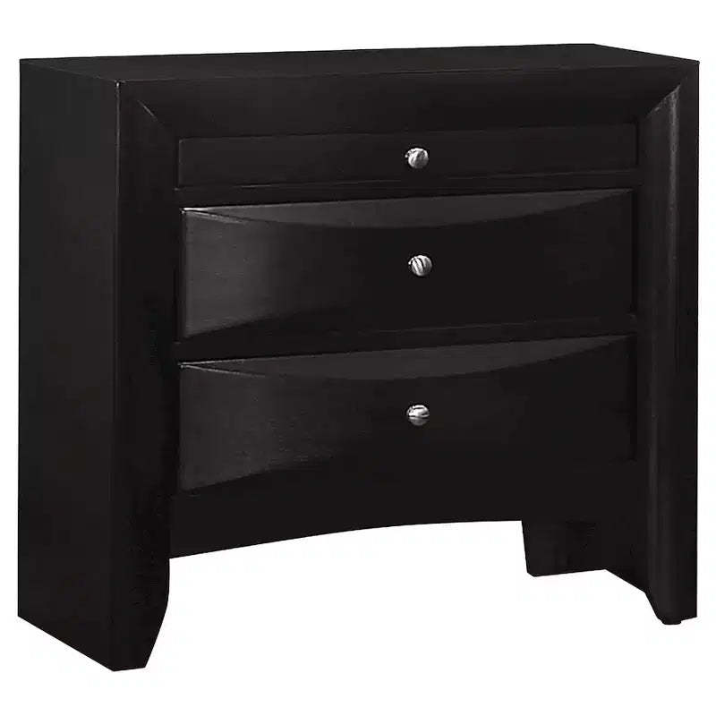 Coaster,Briana 2-drawer Nightstand Black
