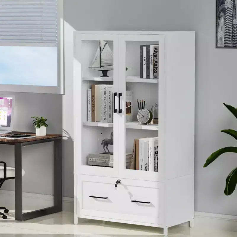 Karl Home 1-Drawer White MDF (Medium-Density Fiberboard) 29.53in. W File Cabinets