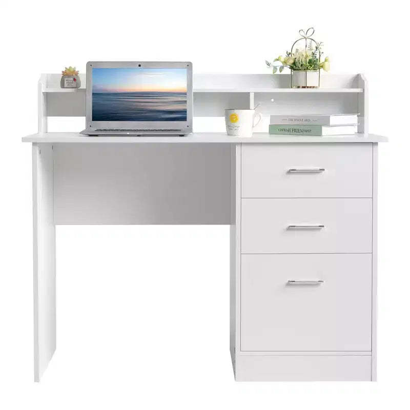 Karl Home 43.31 inch W Rectangle Computer Desk with Hutch