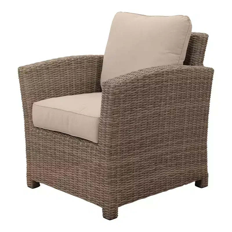 Courtyard Casual Capri Club Chair Solution Dyed Acrylic with EverBloc DWR Treatment