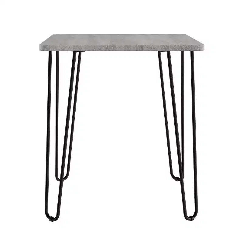 Lavish Home Modern End Table with Hairpin Legs