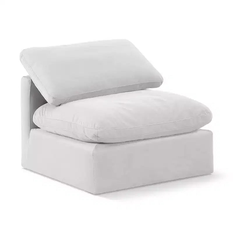 Meridian Furniture Indulge Velvet Armless Chair