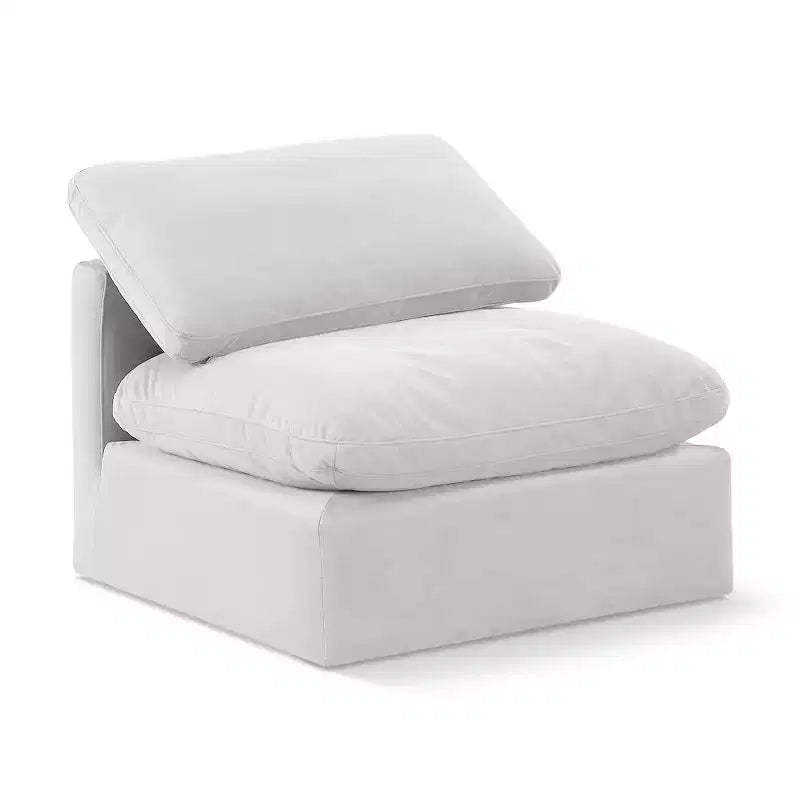 Meridian Furniture Indulge Velvet Armless Chair