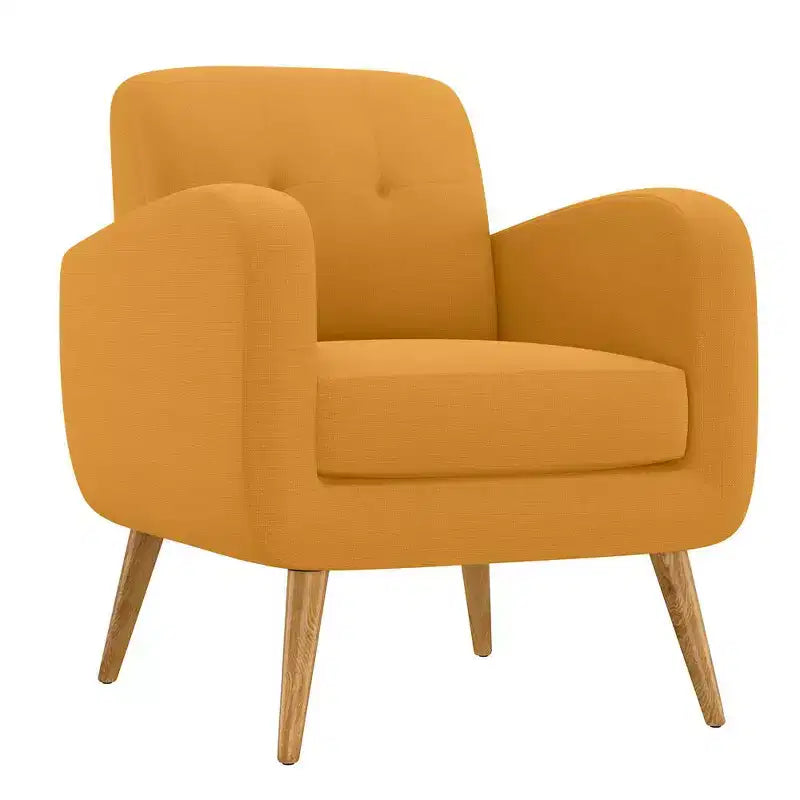 HL Home,Armchair in Linen with Natural Legs