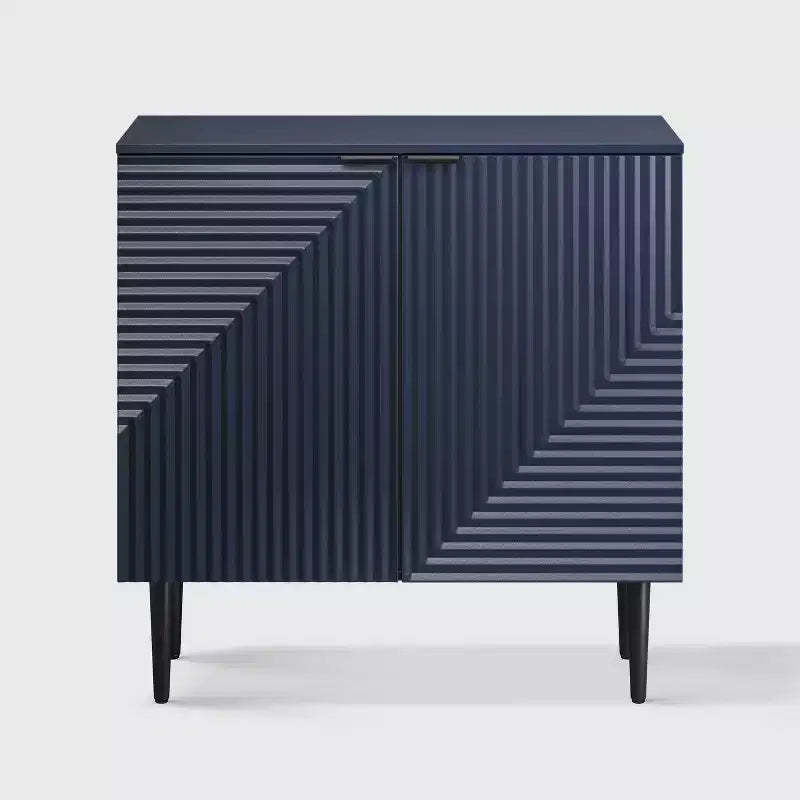 Burkart 2 - Door Fluted Accent Cabinet with Adjustable Shelves