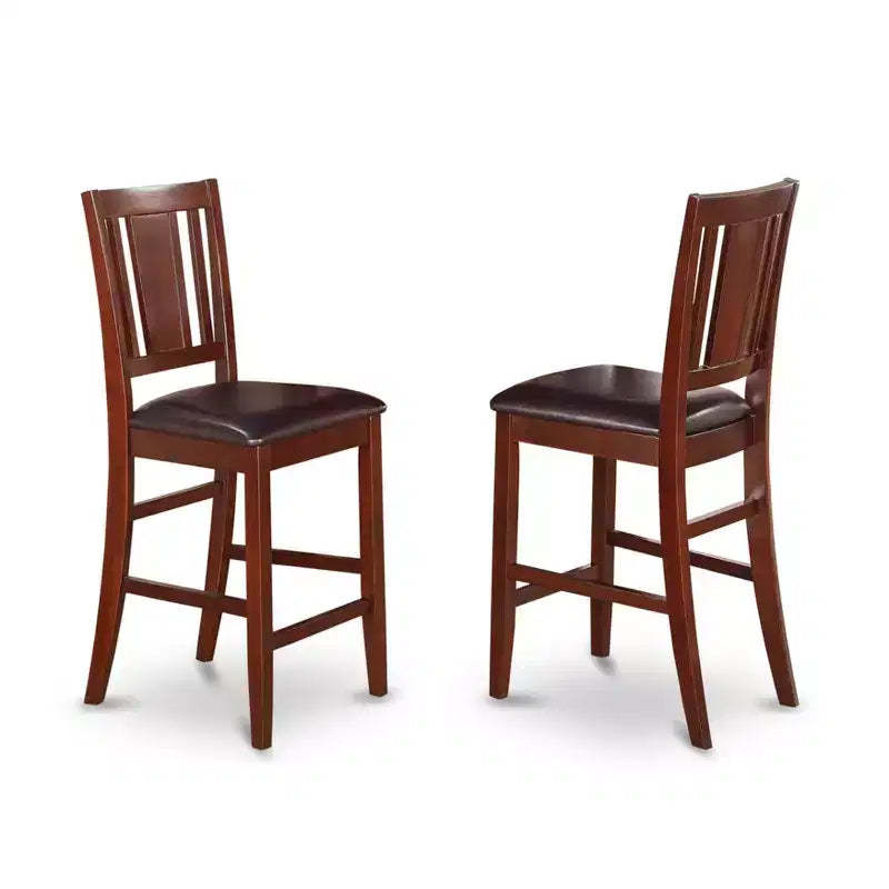 HomeStock Belmont Gothic Grandeur Kitchen Stools with 2 Square Seat Stools - Classic Design