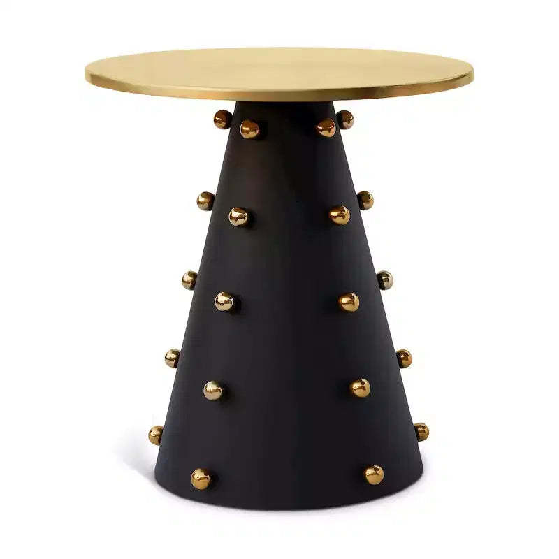 Meridian Furniture,Raven Black / Gold End Table