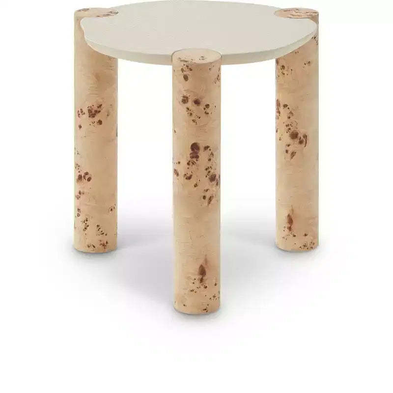 Meridian Furniture,Thor Natural Burl Wood End Table