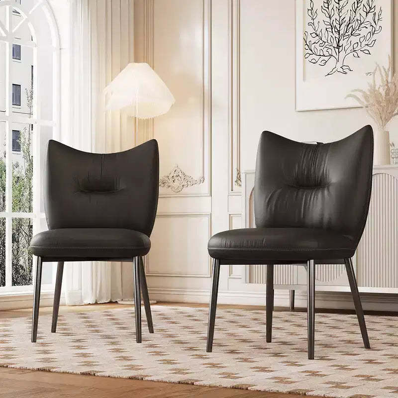 Gaoyangjiaju 19.29 in. Modern Microfiber Leather Dining Chair