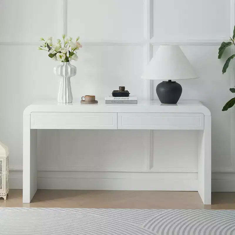Christopher Knight Home Alira Modern Curved Console Table with 2 Drawers