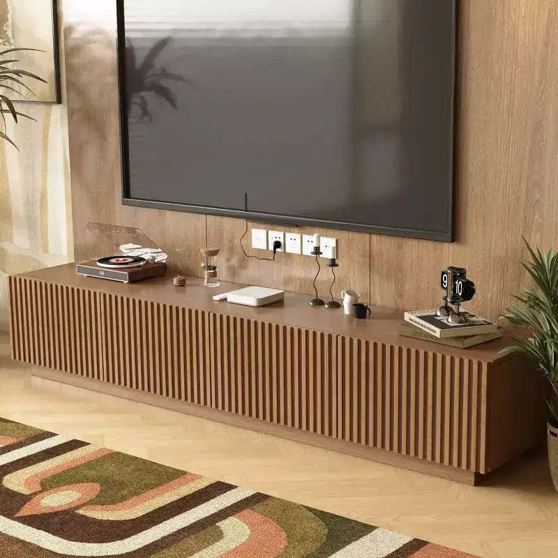 Gaoyangjiaju 86.61 Mid-Century Modern TV Stand for TVs up to 85, TV Console with Large Storage Space, Entertainment Center for Living Room