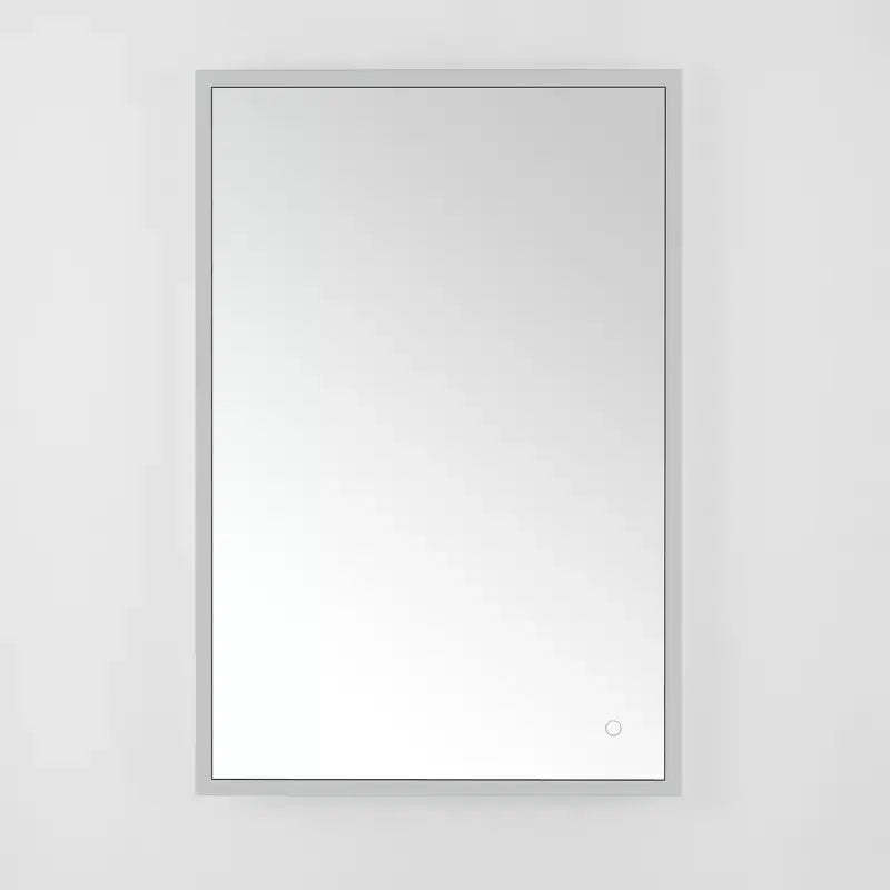 Houston 24 Aluminum LED Rectangle Mirror - LMR1003 - Silver/White - Safavieh