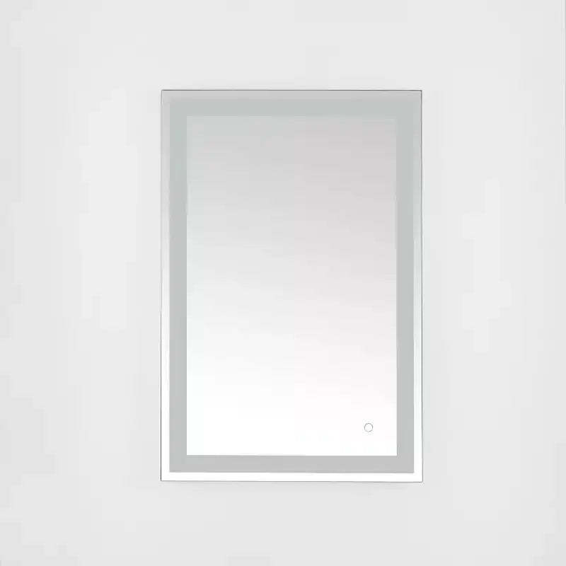 Hyatt 24 Aluminum LED Rectangle Mirror - LMR1000 - Silver/White - Safavieh