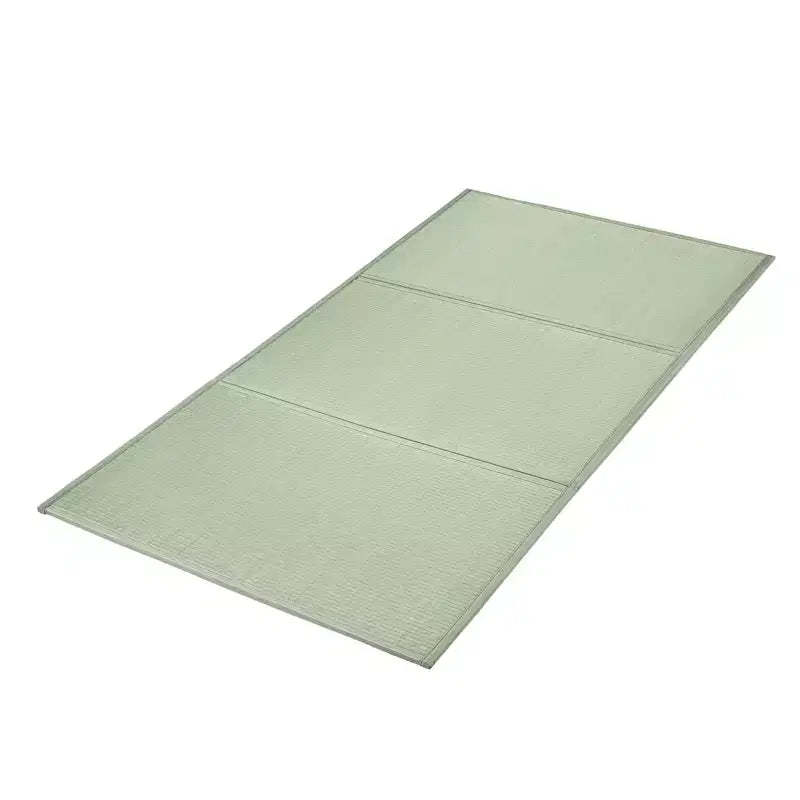 VEVOR Japanese Tatami Mat, Full Size Foldable Japanese Tatami Mattress( Natural Rush Grass), Japanese Floor Mattress with Non-Slip Backing, Green