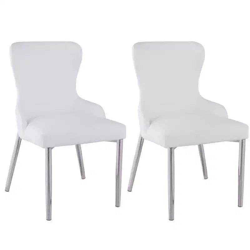 Chintaly Imports,Contemporary Wing-Back Side Chair - Set of 2