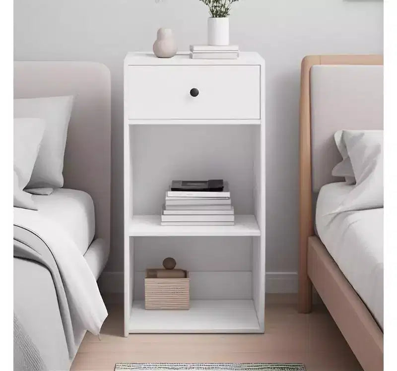 GDFStudio Nicole Modern Nightstand with Drawer and Cabinet