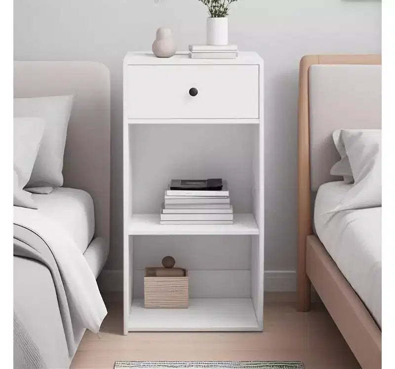GDFStudio Nicole Modern Nightstand with Drawer and Cabinet