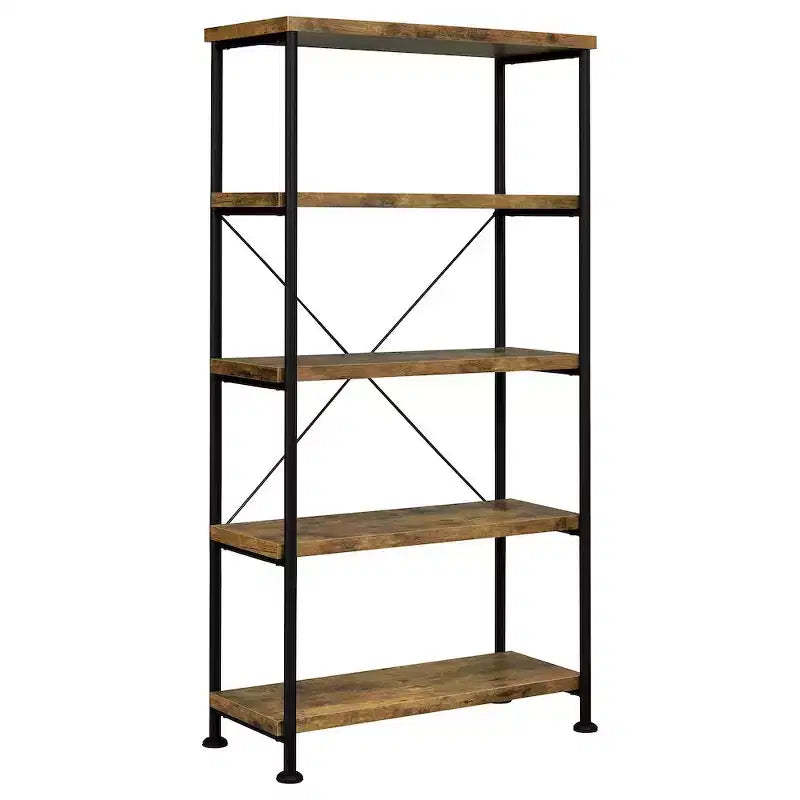 Coaster,Analiese 63-inch 4-shelf Bookshelf Rustic Nutmeg