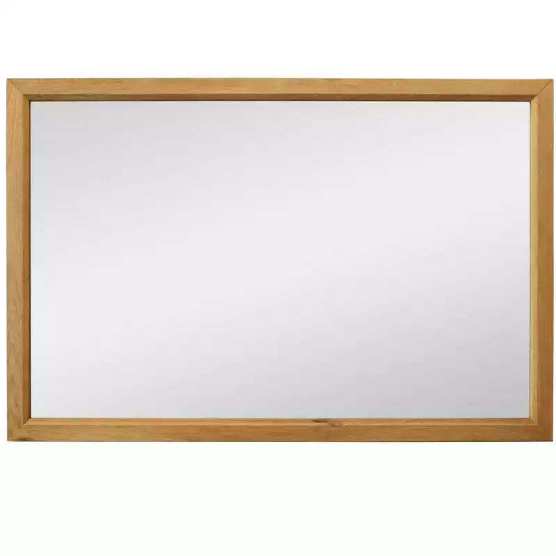 HomeRoots 40 Natural Solid Wood Framed Mounted Accent Mirror
