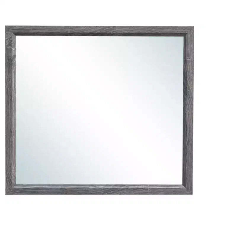 HomeRoots 35 Dark Gray Wood Framed Accent Mirror