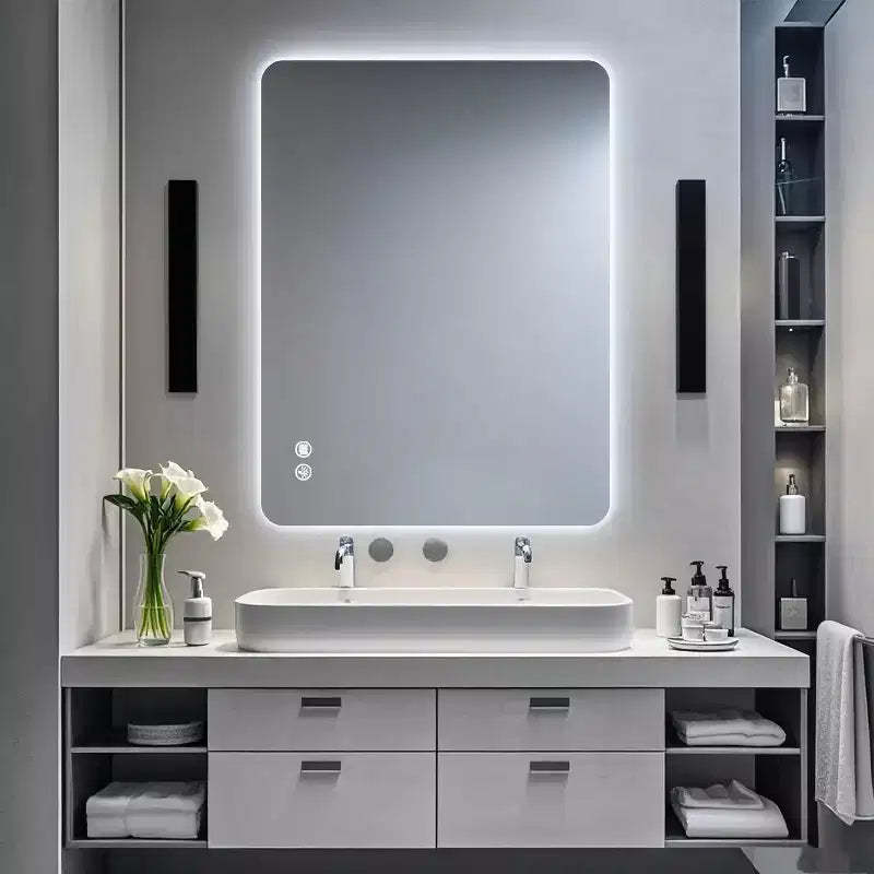 30x40 Rectangular Backlit Bathroom Mirror