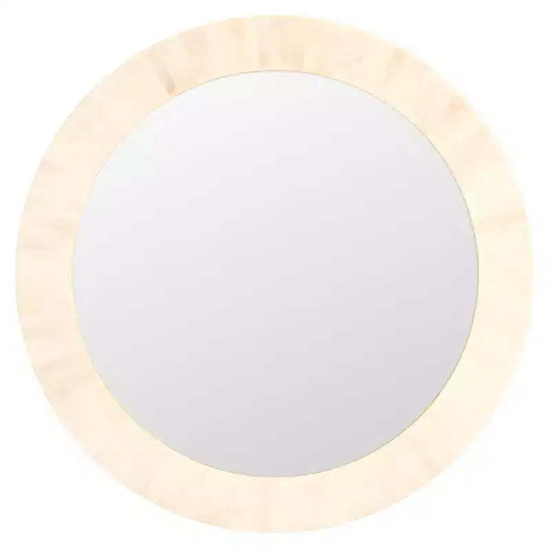 Sabi Mirror - 29.2 x 29.2 - MRR1501 - Antique Ivory/Faux Bone - Safavieh