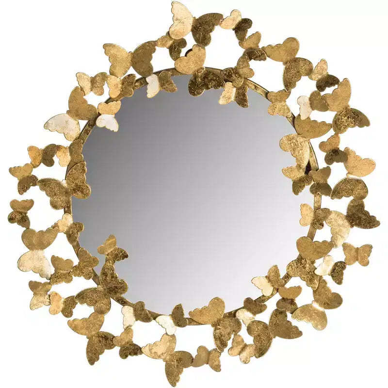 Ruthie Butterfly Mirror - 27 x 27 - MIR4083 - Gold - Safavieh