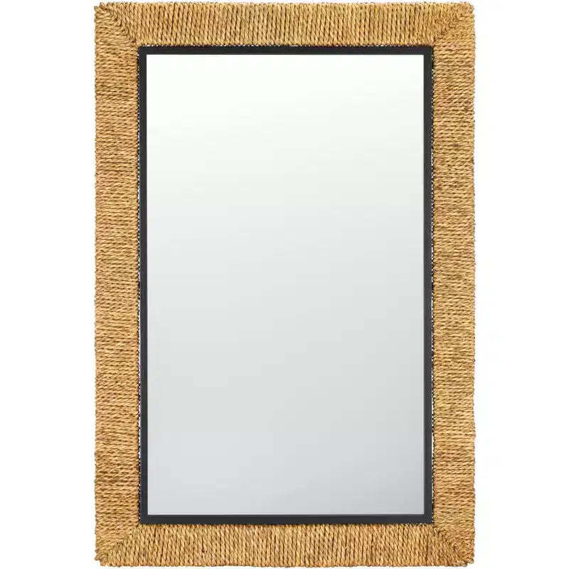 Amelda Mirror - 24.41 x 36.22 - MRR9017 - Natural/Black - Safavieh