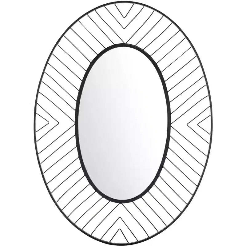 Tanra Mirror - 26.8 x 36.5 - MRR1043 - Black - Safavieh