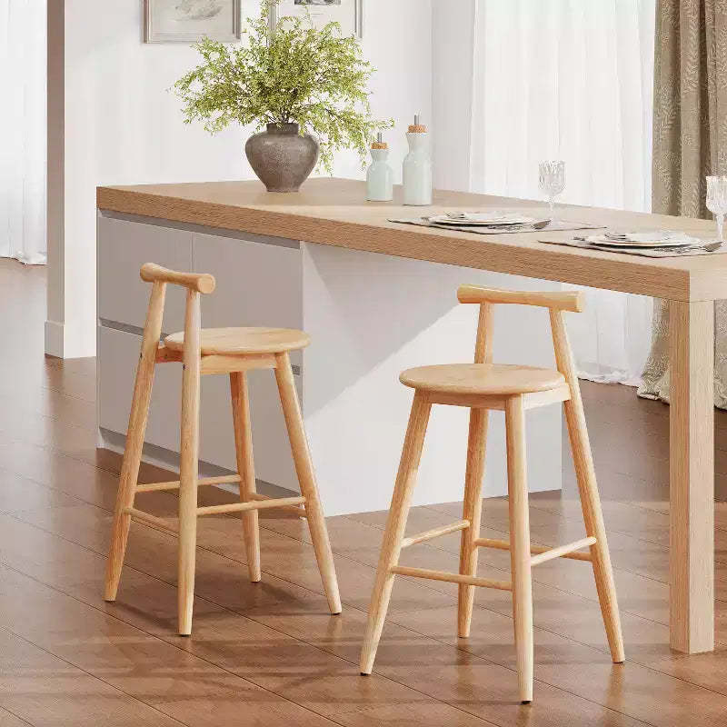 Christopher Knight Home Meliora Rustic Rubberwood Barstools (Set of 2)