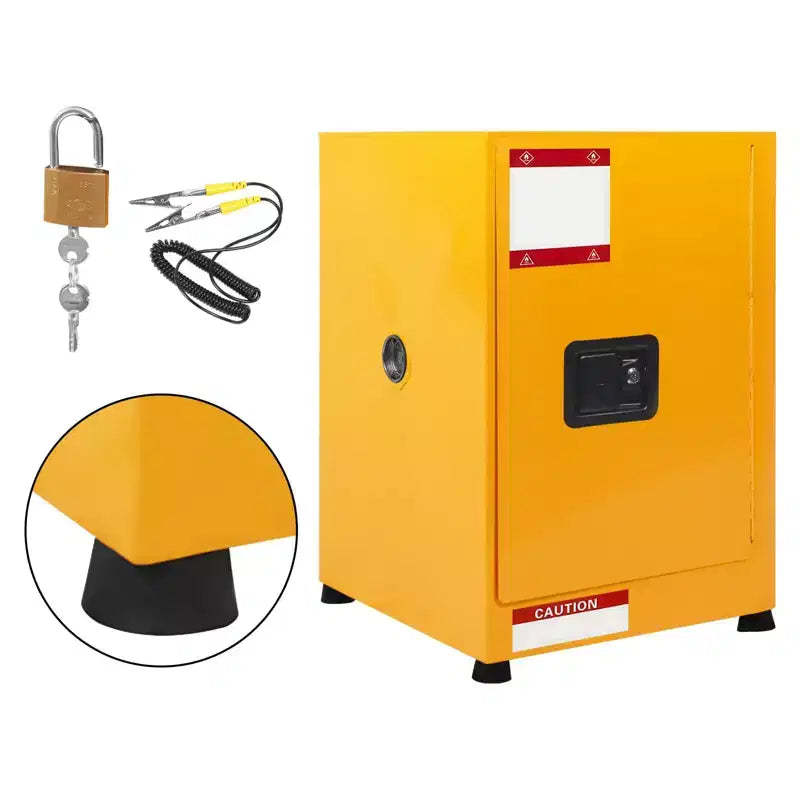 Flammable Cabinet, Galvanized Steel Safety Cabinet, Flammable Liquids Storage Cabinet Fireproof Leakproof Cabinet