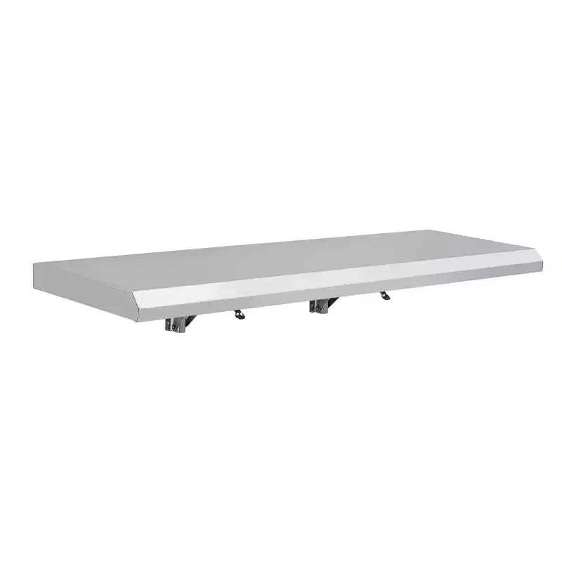Folding Concession Shelf - 304 Stainless Steel, Wall Mount, Drop Down, for Food Truck, BBQ, Restaurant