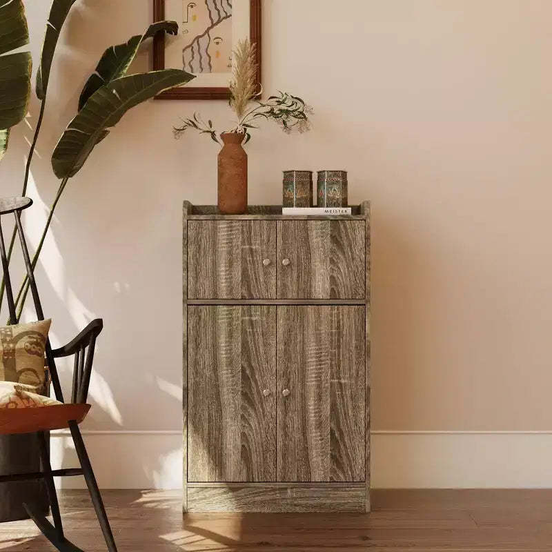 Kitchen Storage Cabinet, Freestanding Sideboard Buffets Cabinet with Door for Dinning Room Living Room Bathroom
