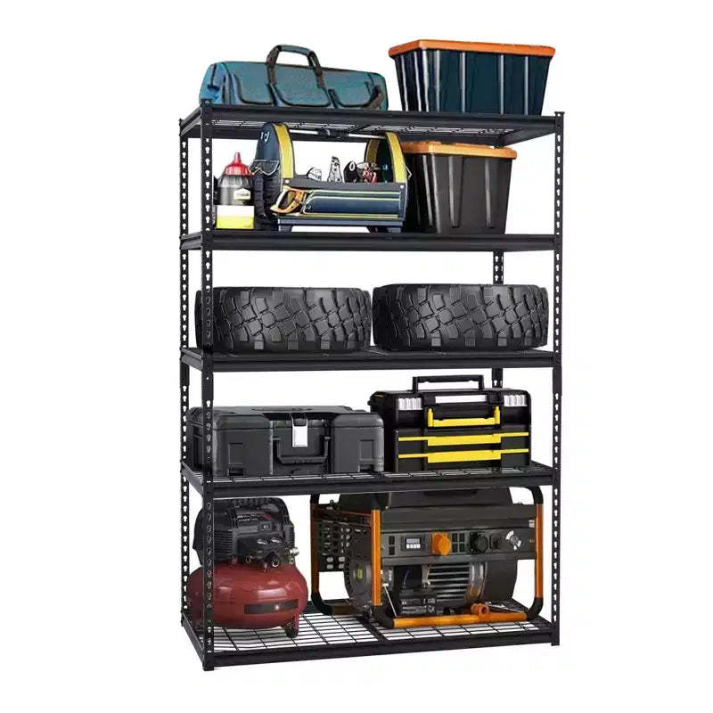 Garage Shelving, Heavy Duty Shelving Unit for Garage, Adjustable Metal Storage Shelves, 5-Tier Industrial Utility Shelf Storage Rack