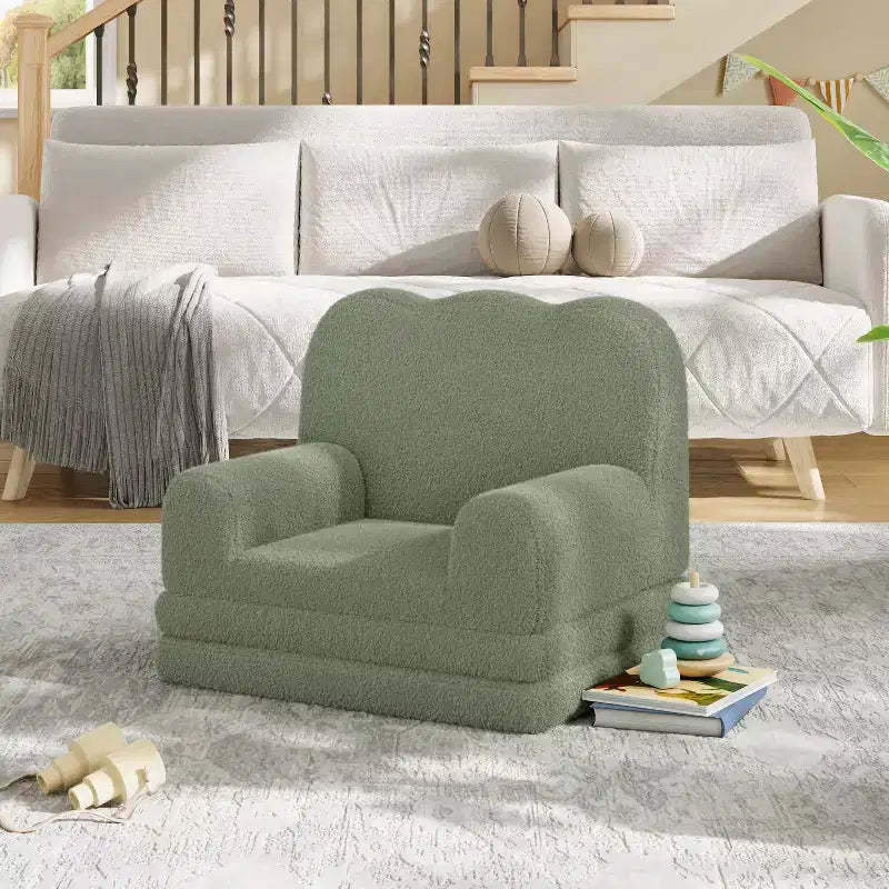 2-in-1 Comfy Couch Fold Out Lounger Foam Chair