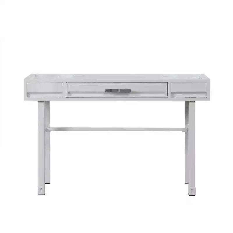 HomeRoots 47 White Iron Vanity Table