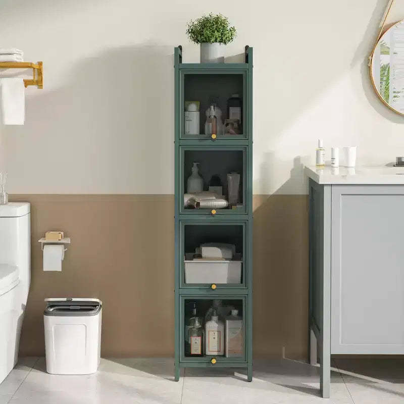 Okak Modern 3/4-Tier Bathroom Storage Cabinet,Freestanding Cabinet Storage Cabinet for Bathroom, Living Room, Bedroom & Kitchen