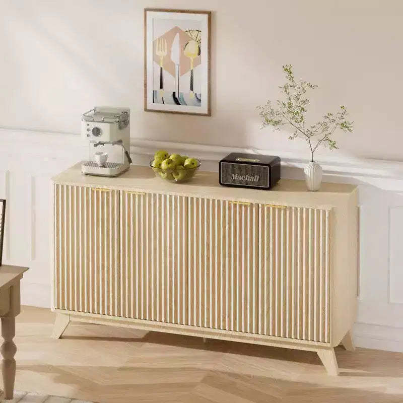 Karl Home 55in Sideboard Buffet Cabinet Modern Storage Cabinet With Adjustable Shelves